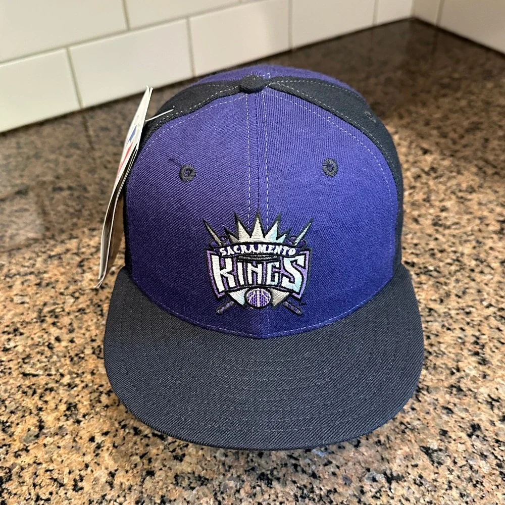 Sacramento Kings New Era 5950 Fitted Hat Vintage 90s NBA Wool Size‎ 7 NWT